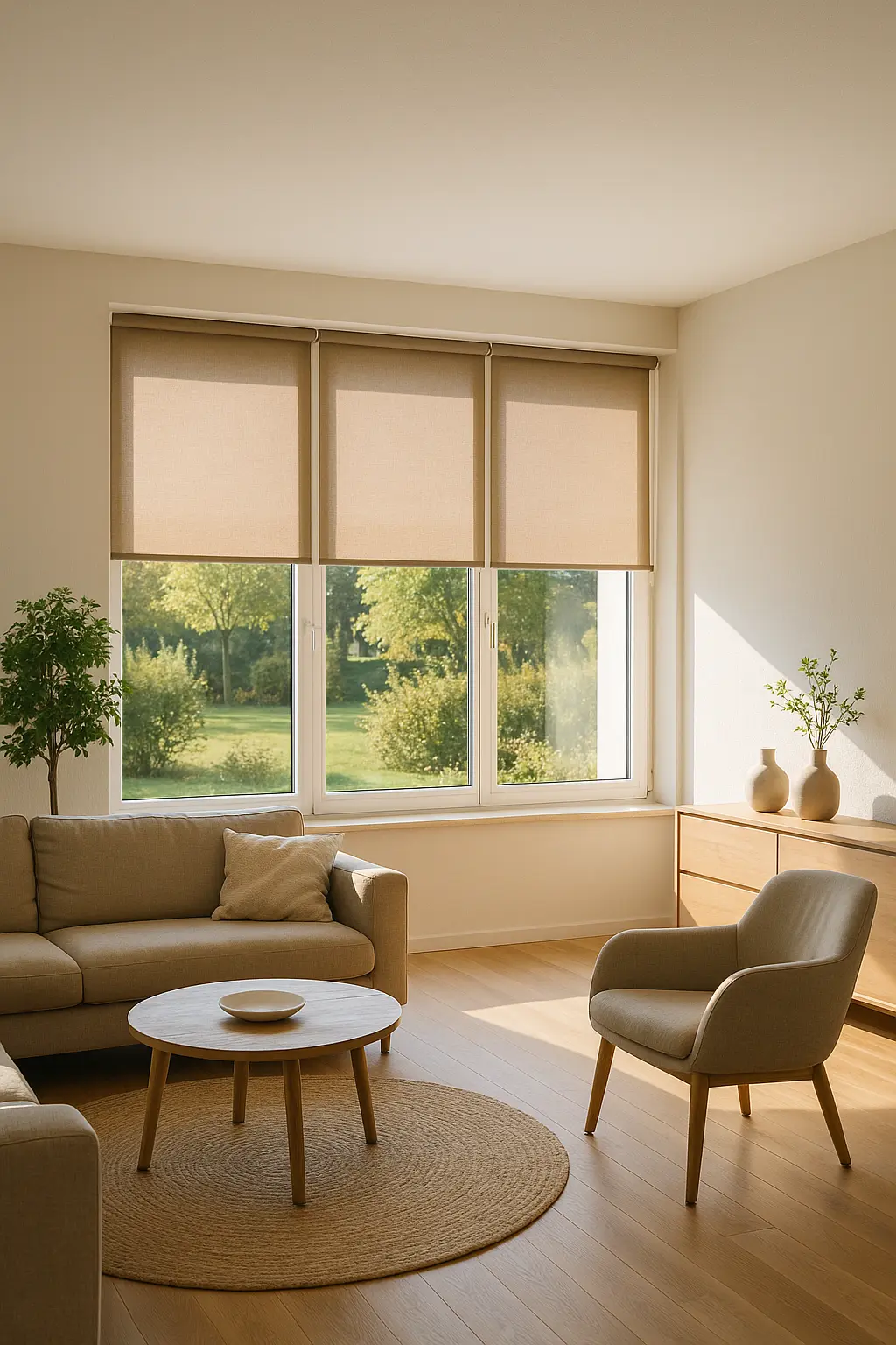 Beratungssituation mit Stoffmustern